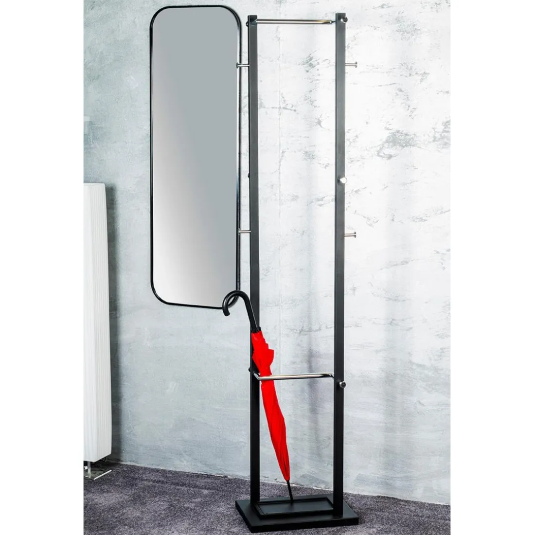 Porte Manteau en Métal Noir
