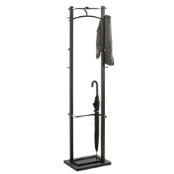 Porte Manteau en Métal Noir