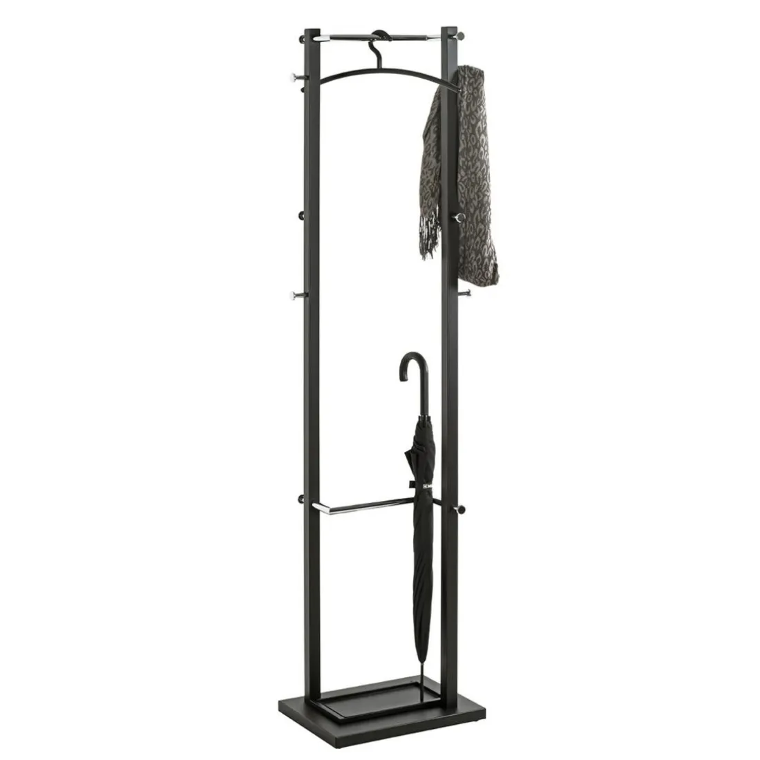 Porte Manteau en Métal Noir