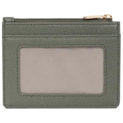 Porte-cartes Cuir MERLINE Kaki Ivy