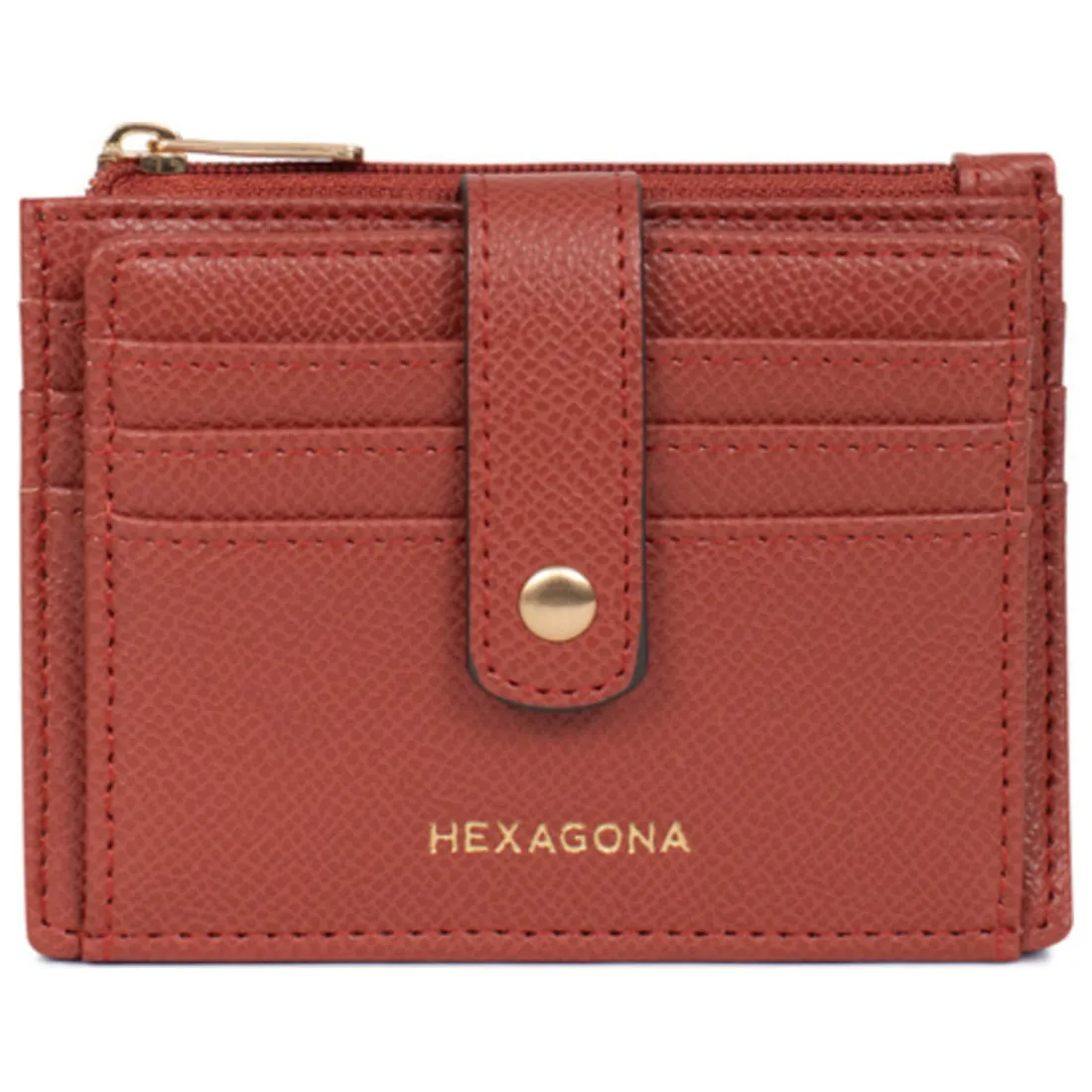 Porte-cartes Cuir MERLINE Brique Lyra