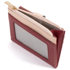 Porte-cartes Cuir MERLINE Bordeaux/Multicolore Opal