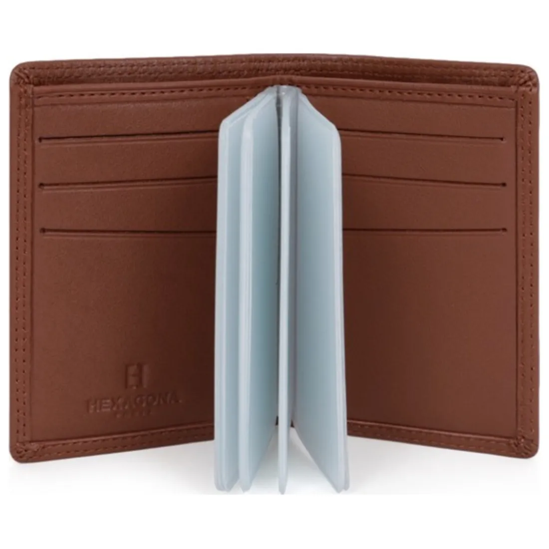Porte-cartes Stop RFID Cuir SENSATION Cognac Aaron