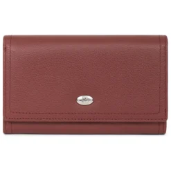 Portefeuille long Stop RFID MIRABELLE Bordeaux en cuir Vale