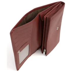 Portefeuille long Stop RFID MIRABELLE Bordeaux en cuir Vale