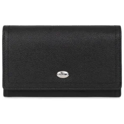Portefeuille long Stop RFID MIRABELLE Noir en cuir Juno