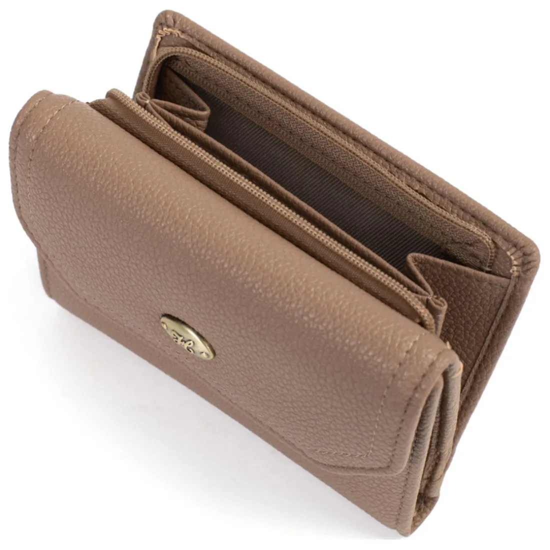 Portefeuille Stop RFID RONDA Taupe Louise