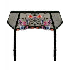 Porte-jarretelles - Noir Fantasie en nylon