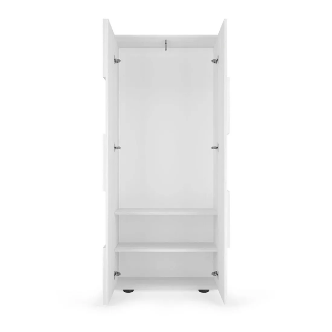 Portemanteau 2 portes blanc