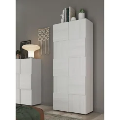 Portemanteau 2 portes blanc
