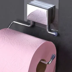 Porte-rouleau de Papier Toilette Electrostatique DECLIC Gris Chromé
