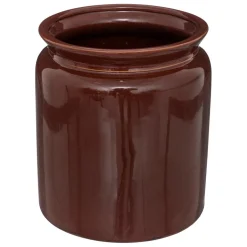 Pot céramique marron