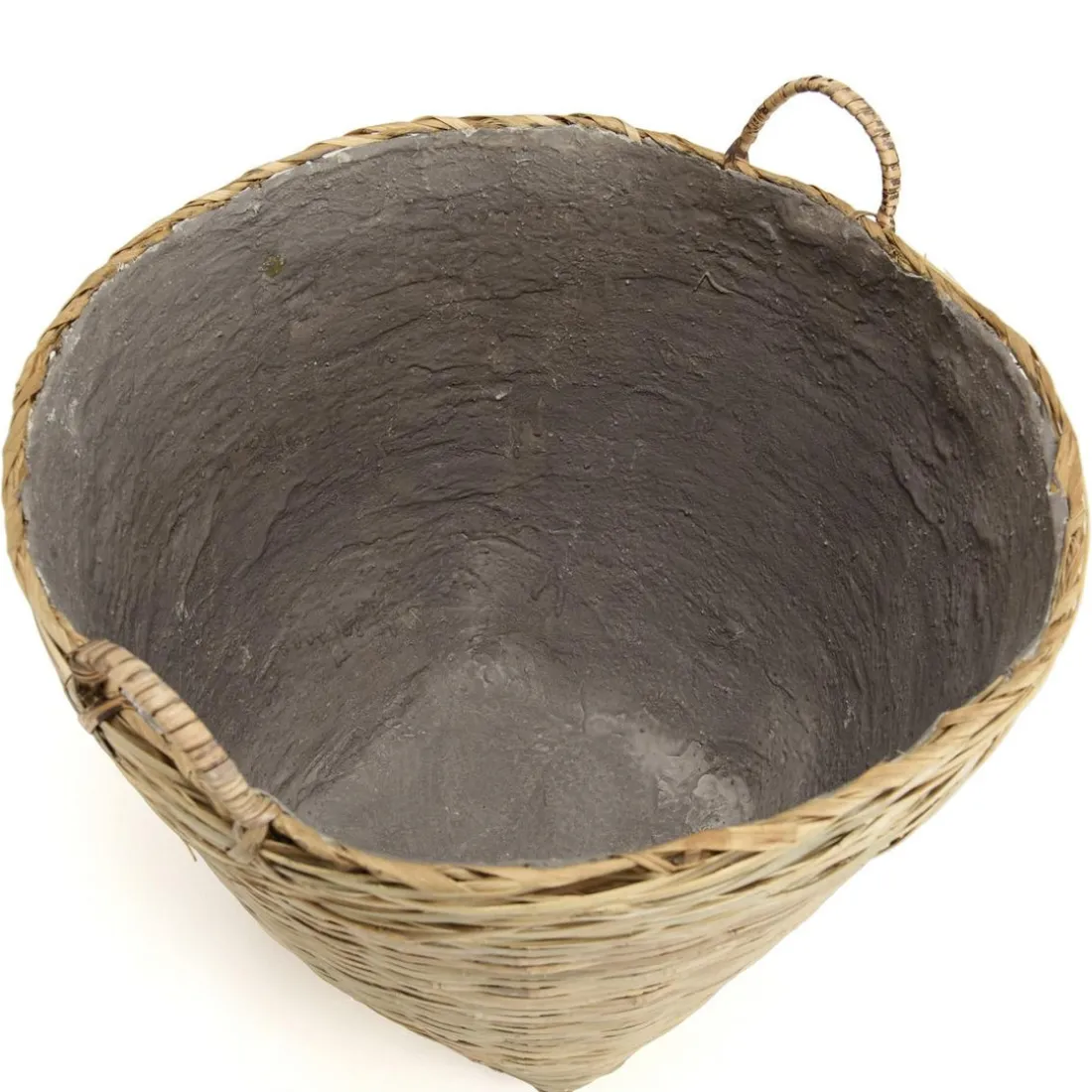 Pot de fleur ovale grand modèle en bambou naturel HECTOR