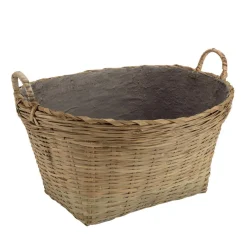 Pot de fleur ovale petit modèle en bambou naturel HECTOR