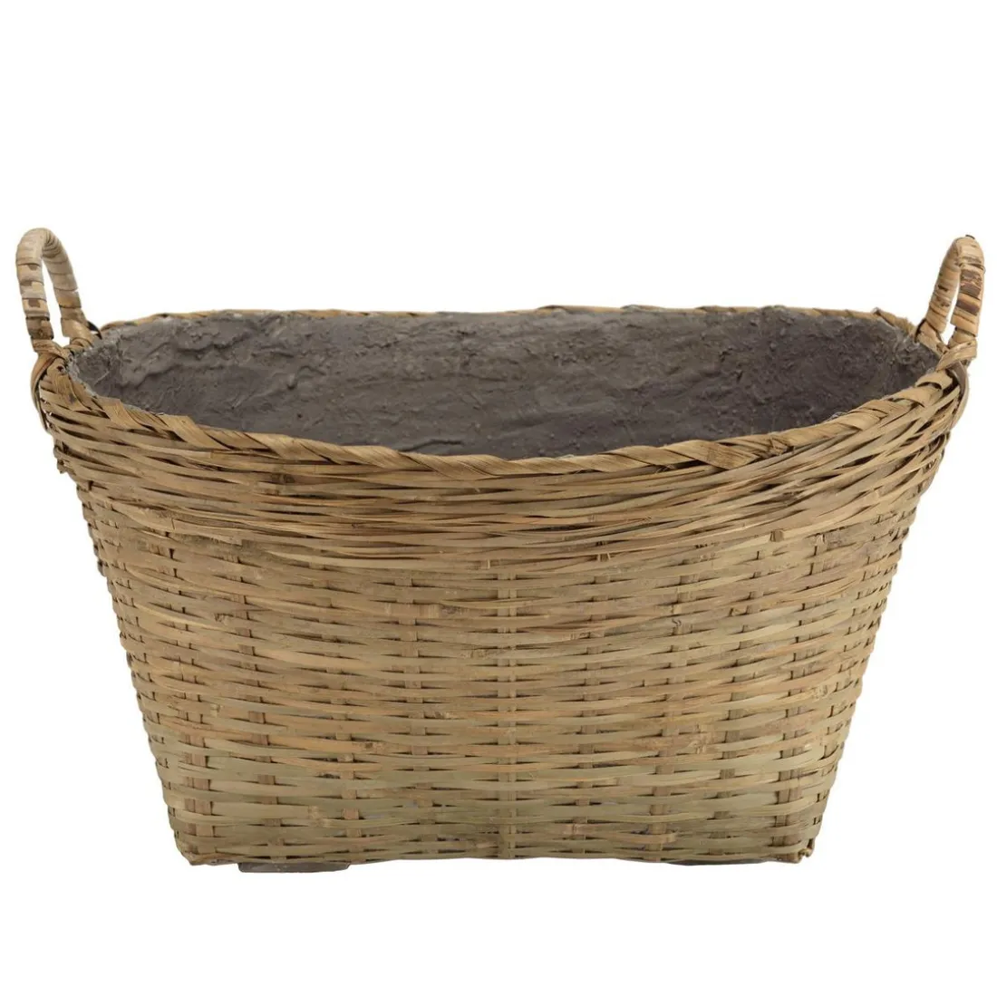 Pot de fleur ovale petit modèle en bambou naturel HECTOR