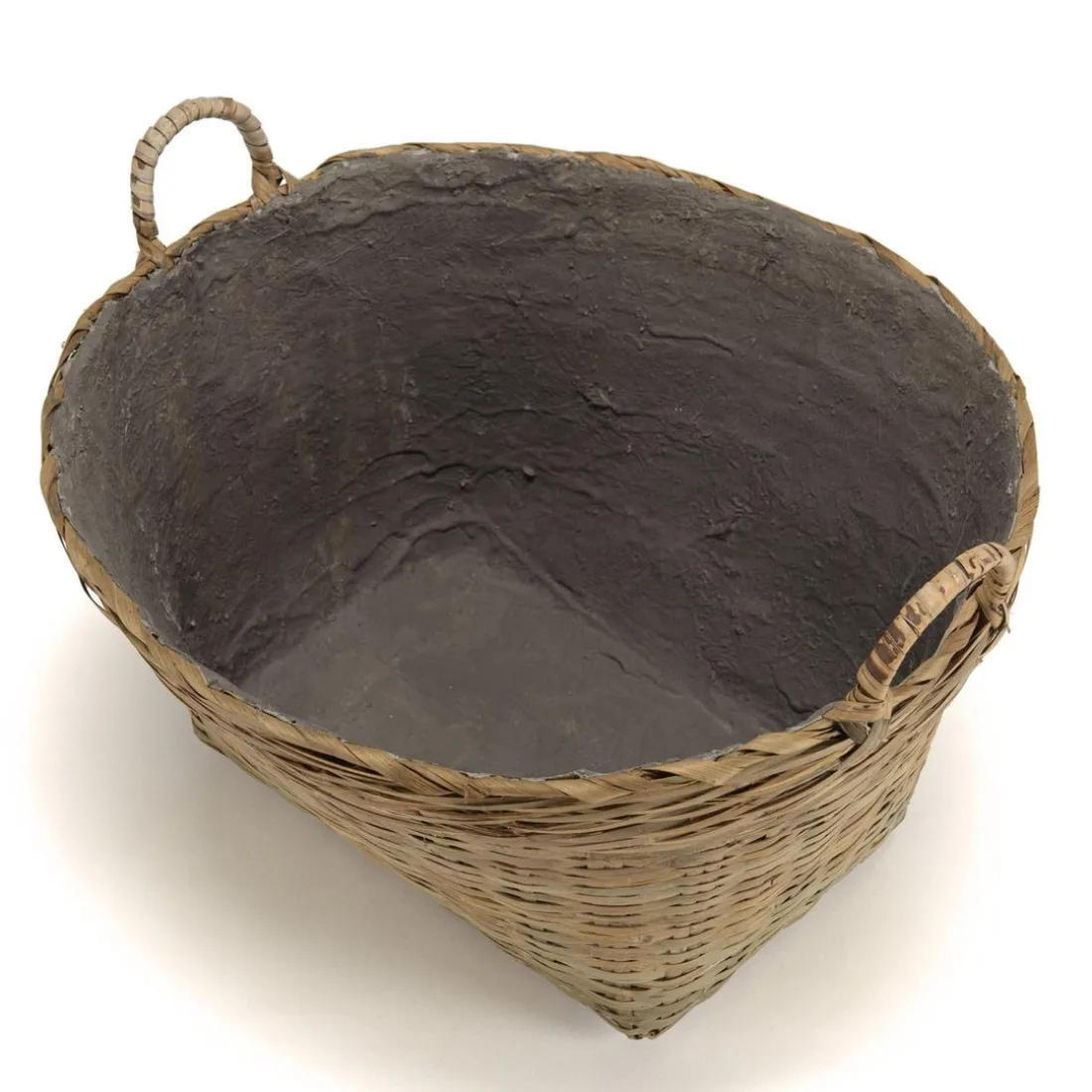 Pot de fleur ovale petit modèle en bambou naturel HECTOR