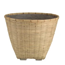 Pot de fleur rond en bambou naturel HECTOR