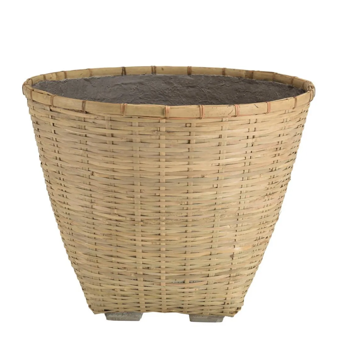 Pot de fleur rond en bambou naturel HECTOR