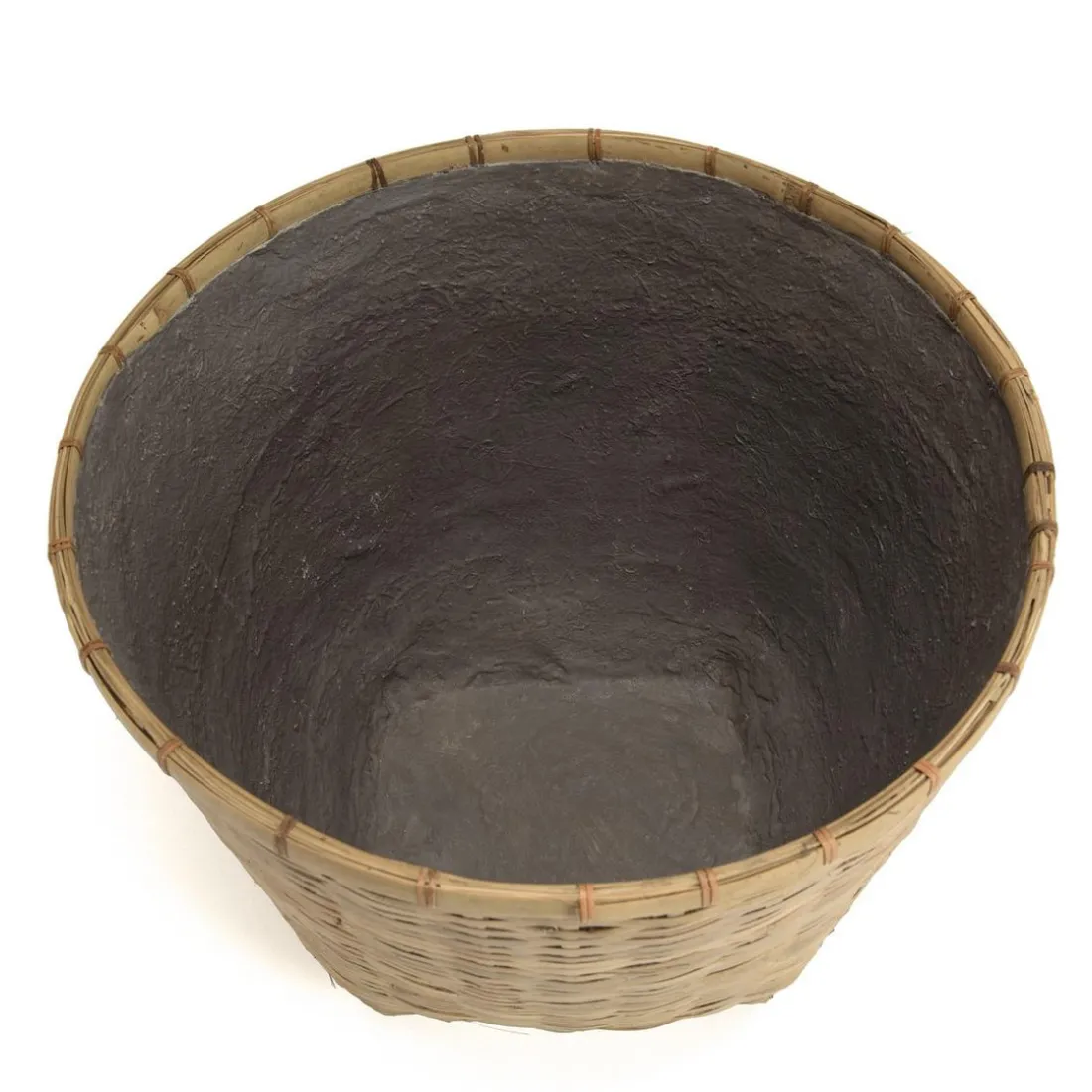 Pot de fleur rond en bambou naturel HECTOR