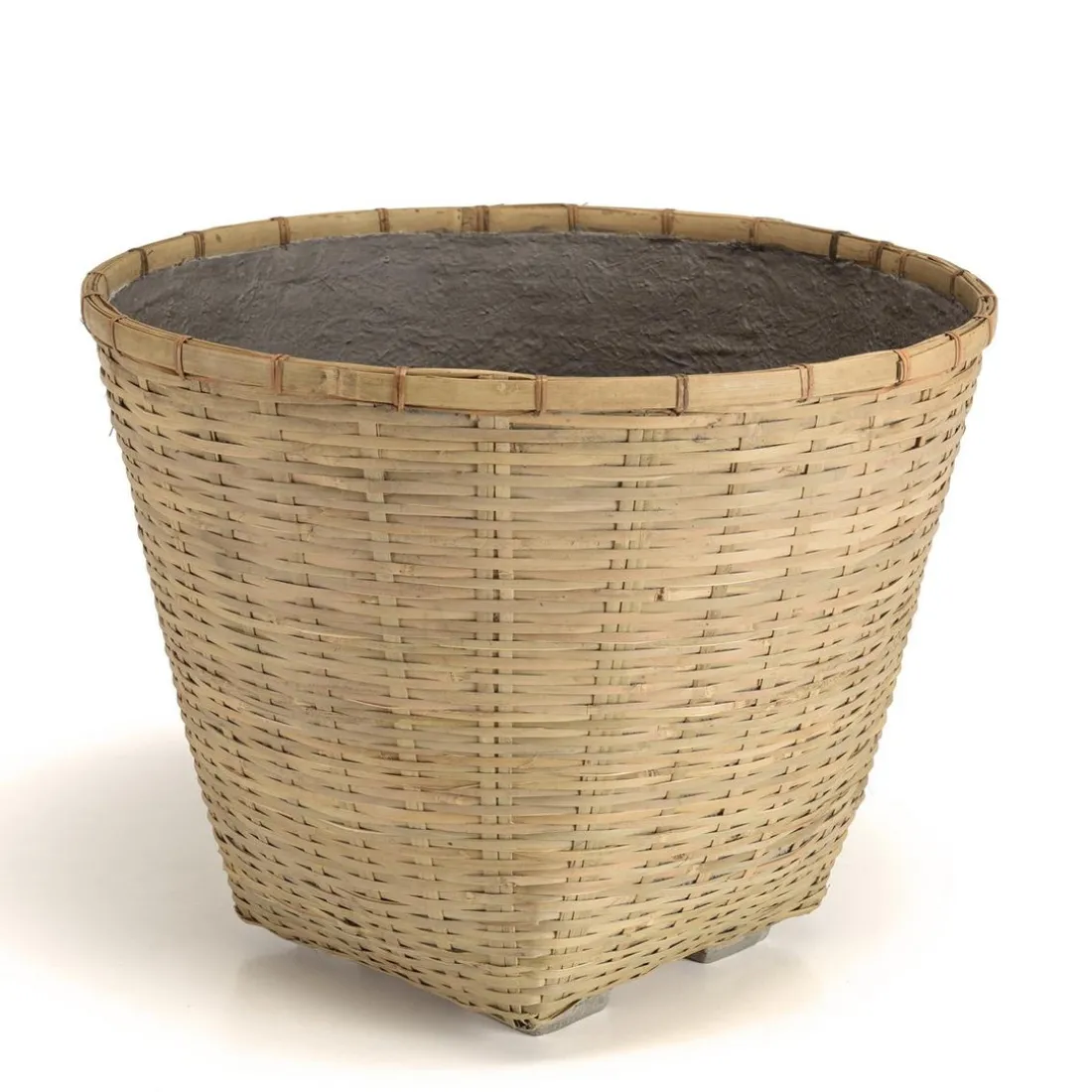 Pot de fleur rond en bambou naturel HECTOR