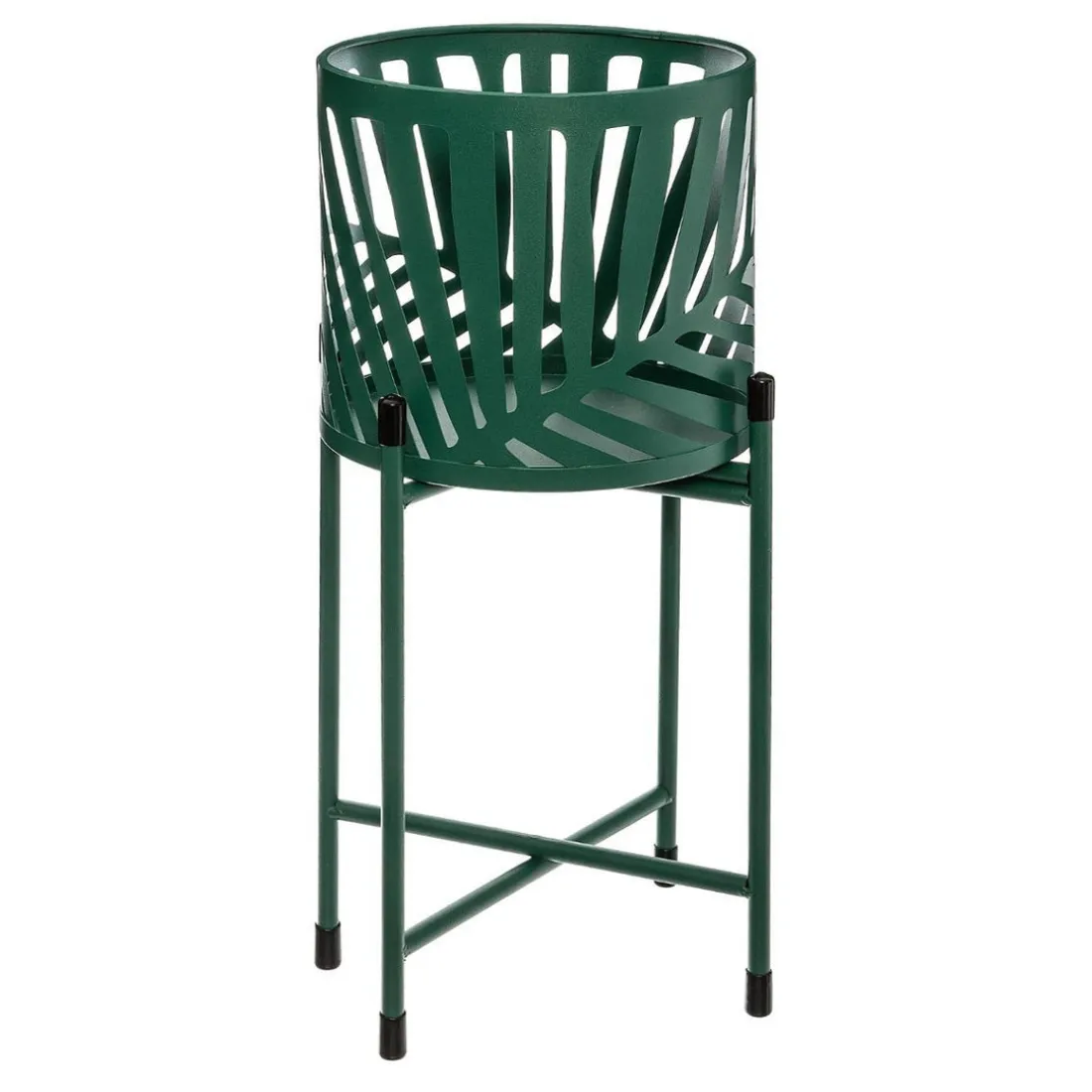Pot Métal Leaf avec Support x 2