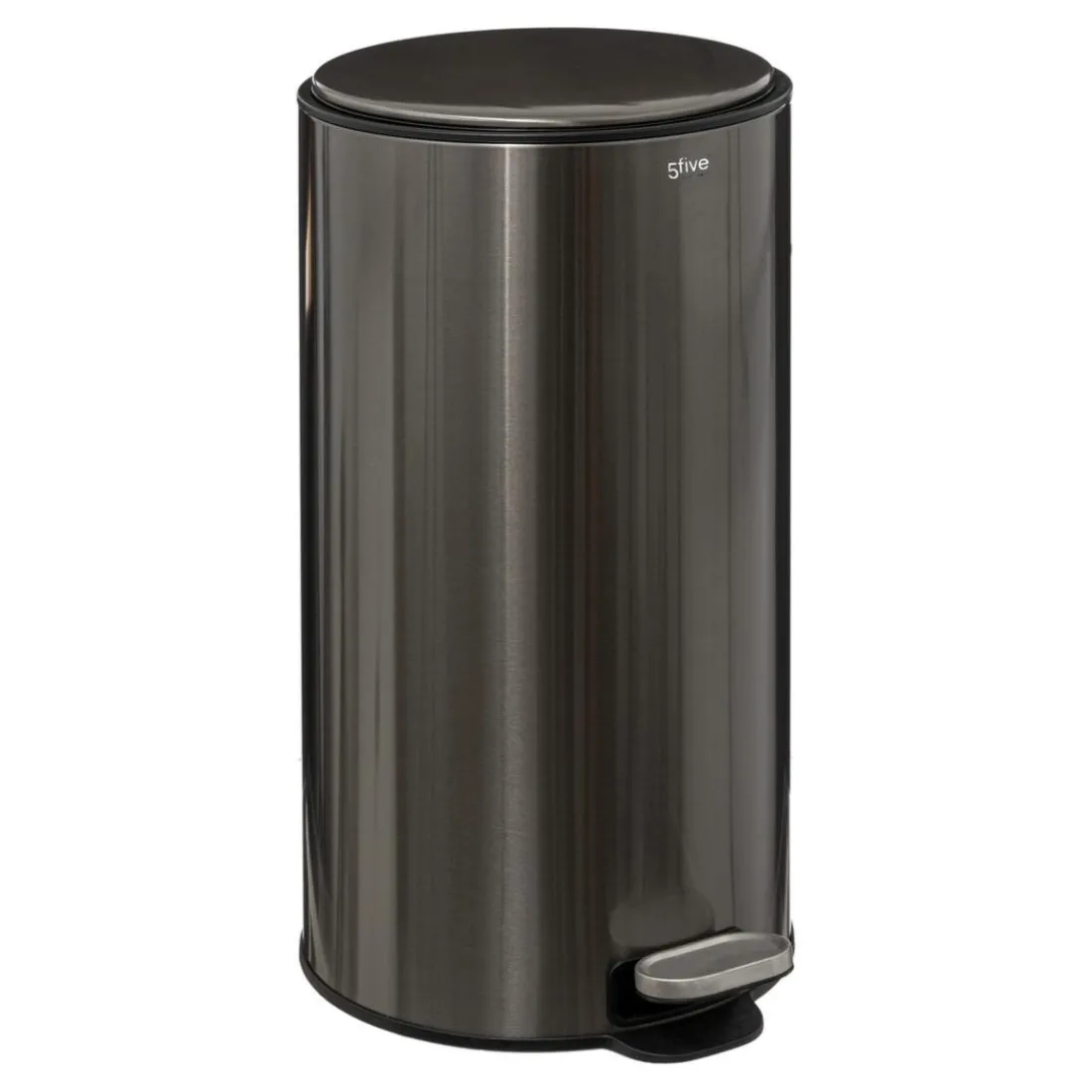 Poubelle métal en acier inoxydable 30L