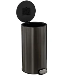 Poubelle métal en acier inoxydable 30L