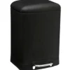 Poubelle métalique 20L noir Ariane