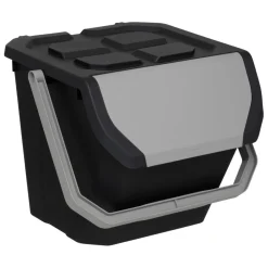 Poubelle tri en plastique 24L