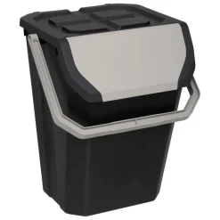 Poubelle tri en plastique 37L