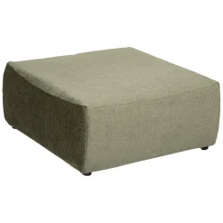 Pouf en velours vert cèdre