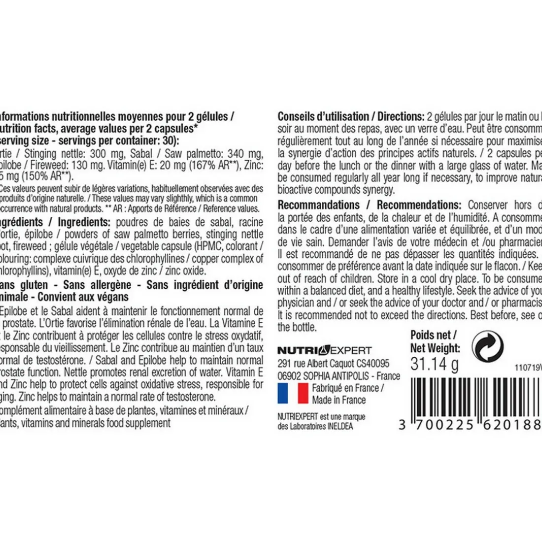 Prostagenol Bien-être de la Prostate