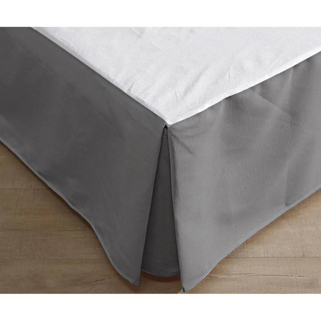 Protection literie HOUSSE C.SOMMIER gris en coton