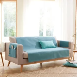Protège canapé ECOGREEN 110x140 bleu