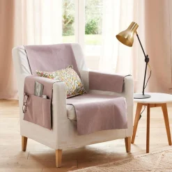 Protège canapé ECOGREEN 110x140 vieux rose
