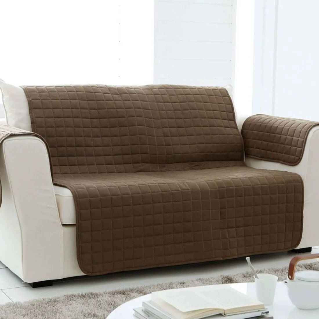 Protège canapé matelassé - Beige