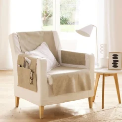 Protège canapé WHISPER 110x140 beige