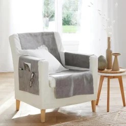 Protège canapé WHISPER 110x140 gris