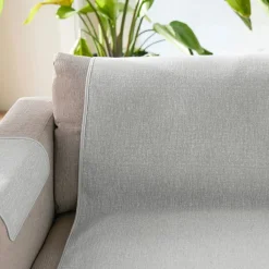 Protège fauteuil BOSQUE 55x200 gris perle