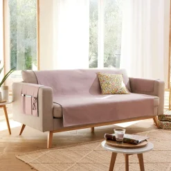Protège fauteuil ECOGREEN 60x140 vieux rose