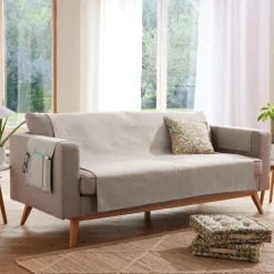 Protège fauteuil ECOGREEN 60x140 beige crème