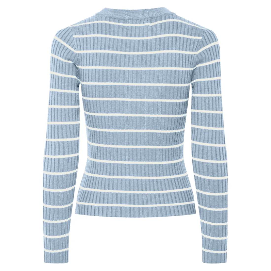 Pull à maille en viscose Crista bleu ciel Fleur