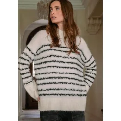 Pull AUGUST blanc Lucy en laine
