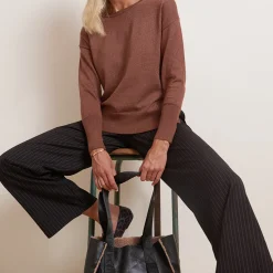Pull chocolat marron
