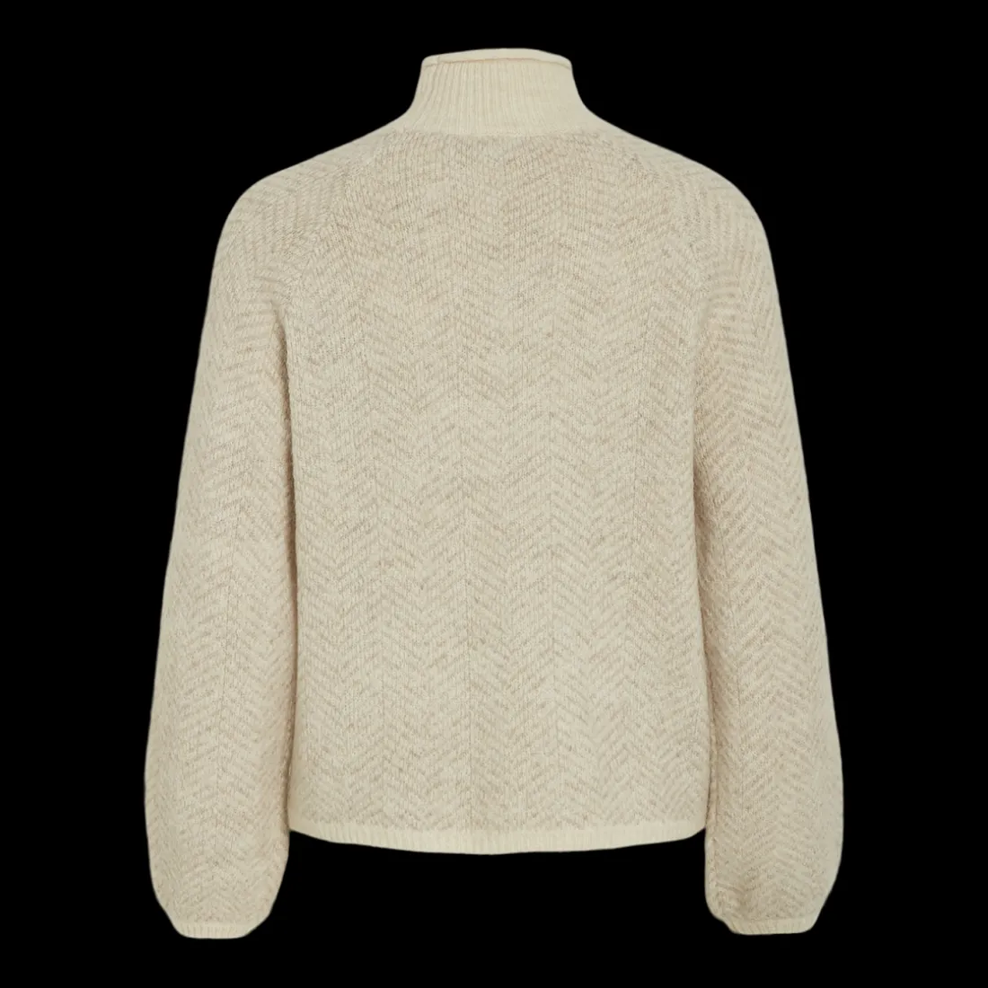 Pull col haut blanc