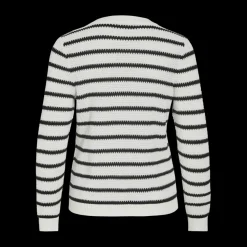 Pull col rond blanc en coton Ione