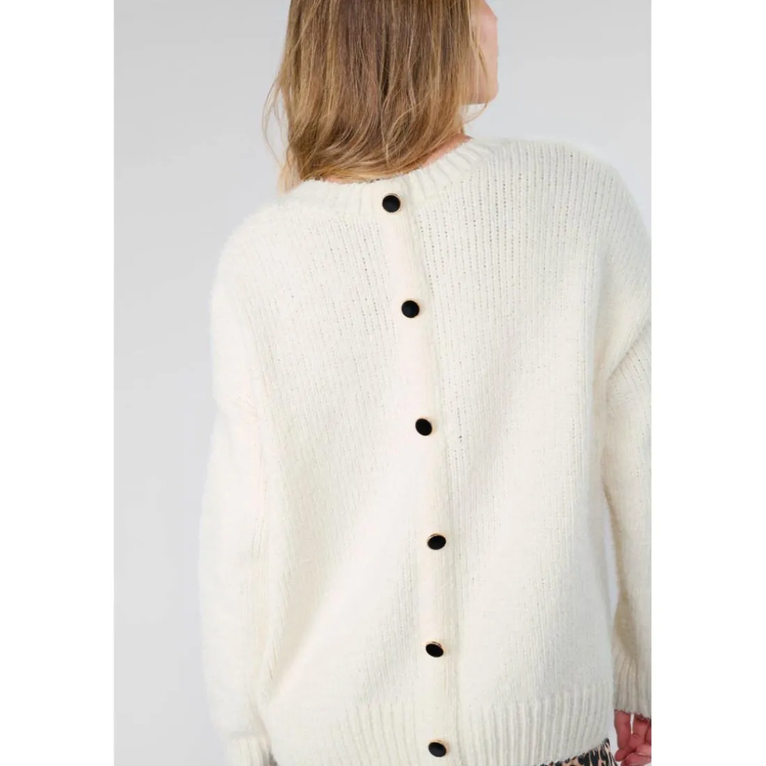 Pull DAISY blanc Dot