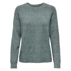 Pull en maille à manches longues bleu océan Bree