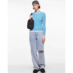 Pull en maille bleu Beth