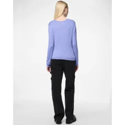 Pull en maille bleu Skye